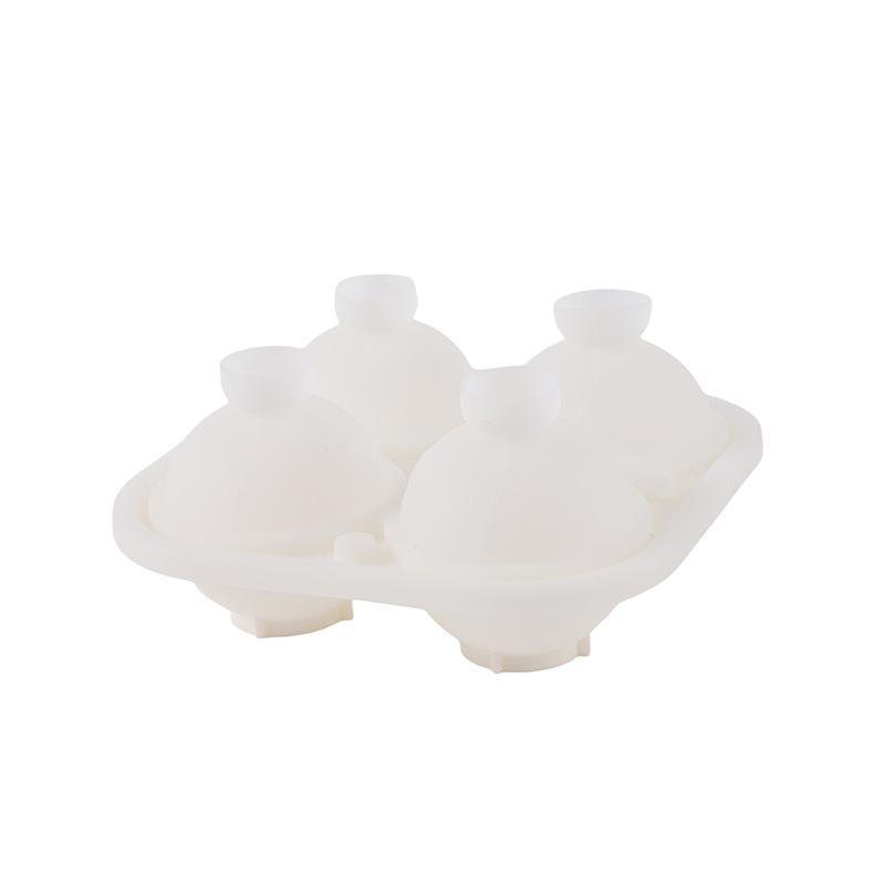 Reusable Large Silicone Ice Cube Tray with Lid Non-Stick Round Ice Ball Maker for Birthday Party Bar  Cold Drinks