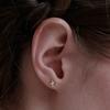 14k Hazel Square Piercing (Single)
