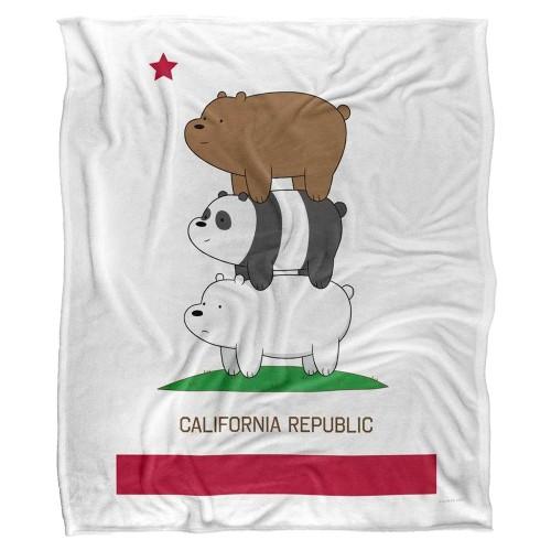 We Bare Bears California Silky Stack Supersoft Blanket