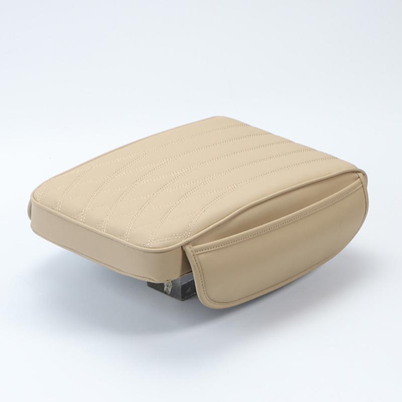 

Car Accessories Universal Armrest Cover Nappa Leather Side Storage Increase Height Car Central Armrest Cushion Mat 32cm*22cm*5cm бежевый