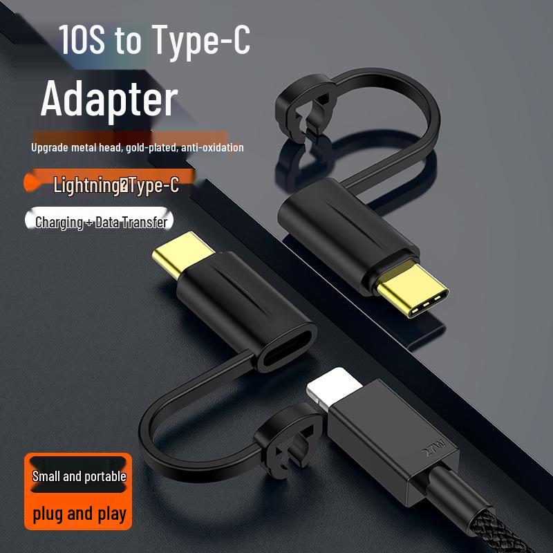 PD Adapter: Lightning Female To Type-C Male for iPhone 15, iPad, Laptop