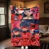 Miraculous Plush Blanket Soft Comfortable All Seasons Perfect Sofa Office Naps Outdoor Travel Makes Great Gift