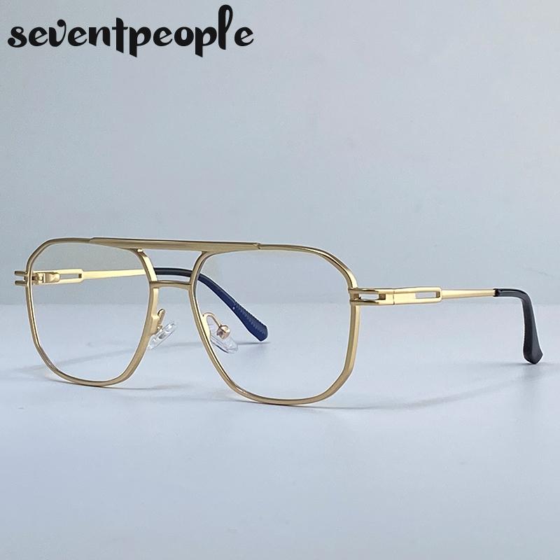 Vintage Steampunk Square Sunglasses Women  Luxury Brand Classic Gold Double Beam Sunglass Retro Driving Shades For Ladies