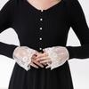 Elegante abnehmbare Spitzenmanschettenärmel für Damen Weiche Baumwollarmstulpen Hochzeiten Partys Tägliche Nutzung Modeaccessoire