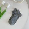 Socks New Solid Color Boat Socks Heel Bow Embroidery Invisible Cotton Socks Trend
