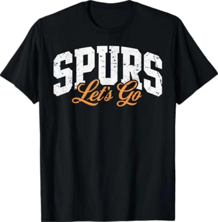 Retro Design Vintage Spurs Tee Tshirt S