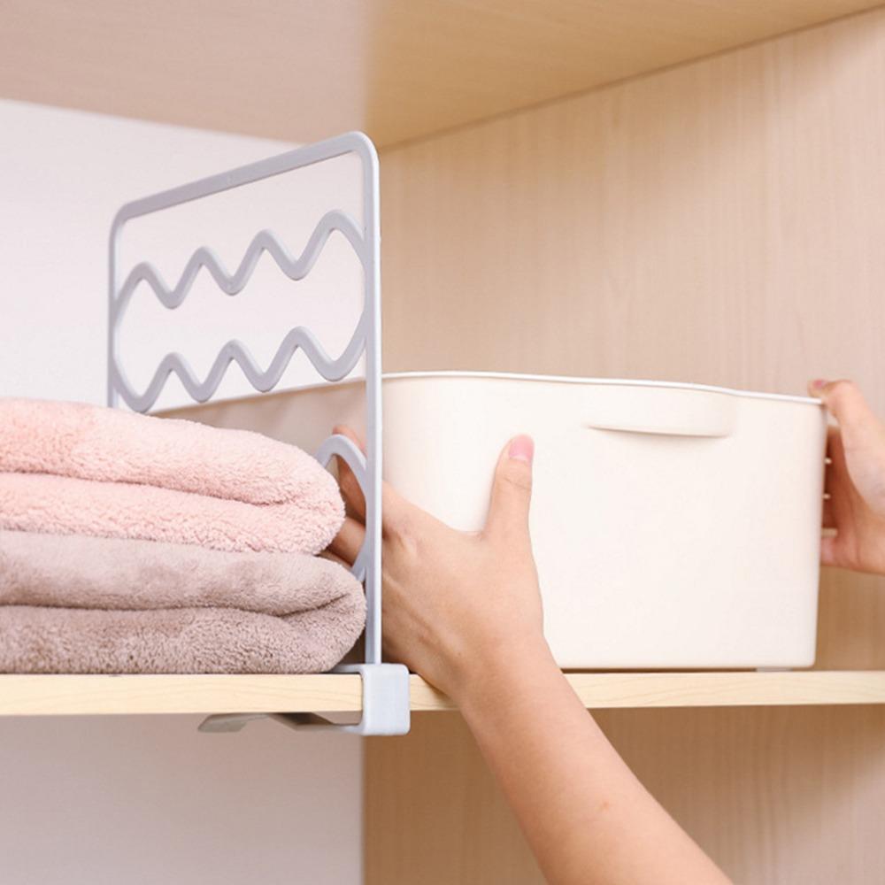 Plastic Shelf Dividers 25.5*27.5*3cm Wardrobe Dividers Simple Shelf Separators Closets