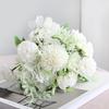 Artificial Flower Handmade Decorative Faux Silk Flower Non-fading 7 Heads Rose Fake Flower for Living Room