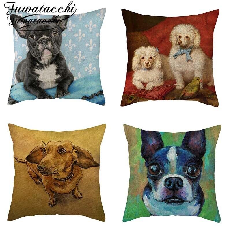 dog throw pillow covers
