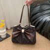 Neue Mode Polka Dot Schleife Spitze Große Kapazität Schultertasche für Damen Pendler Tote Handtasche
