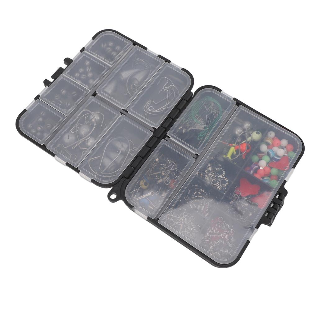 Fishing Hook Accessories Set ABS Easily Assemble Fishing Swivels Split Shot Sinkers Kit for Sea Rock Fishing