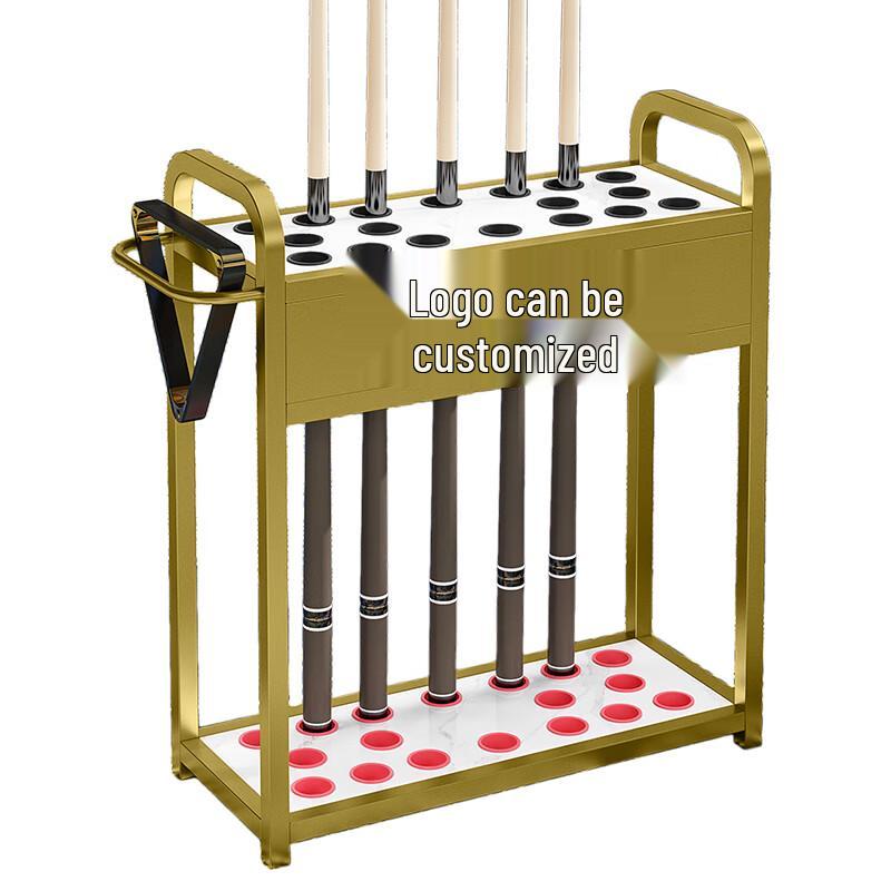 18-Cue Billiard Cue Rack Cabinet
