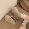 Round Head Short Boots Versatile Height-increasing Year Fashion Boots Thick-soled Youth Essential Winter Muffin
