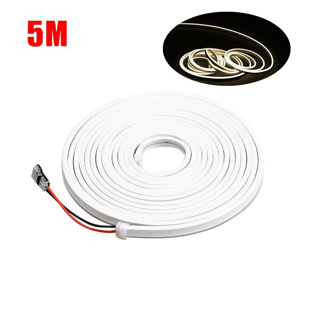 

5M 12V Автомобильная фара светодиодная фара окружающего света бар регулируемая для Tesla Model 3 YSX Автомобильная гибкая ПВХ водонепроницаемая лампа WHITE теплый белый
