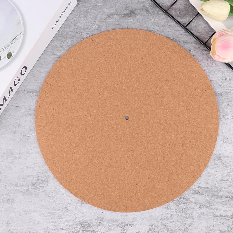 12In Record Pad Soft Cork Vibration Reduction Anti-Static Vinyl Mat Turntable Slipmat Pad Dia 297Mm For Phonograph