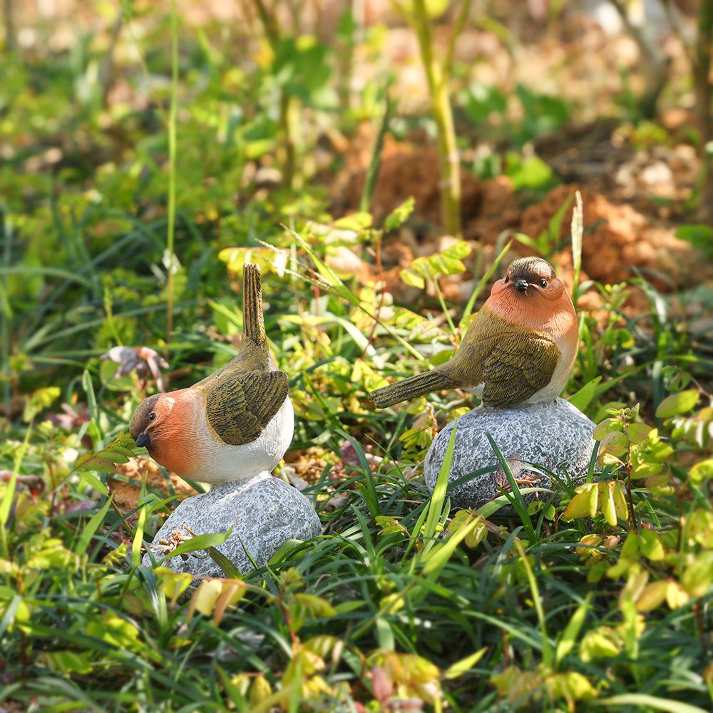 Bird Resin Ornaments Garden Statues Sculptures Home Courtyard Outdoor Garden Landscaping Decoration Yard Garden Decor