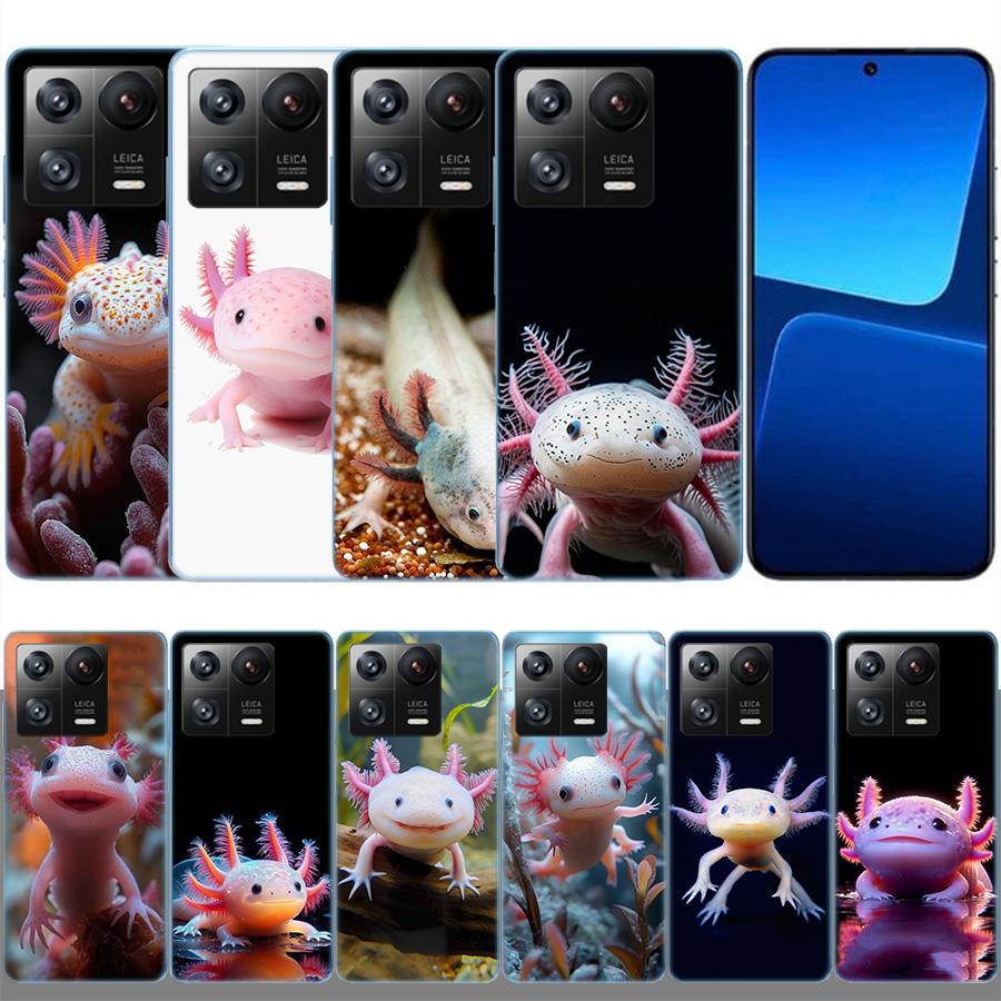 Smiling Salamander Phone Case For Xiaomi Poco F7 Ultra X7 X6 M8 M7 M6 M4 M3 Pro X4 Mi 15 15T 14 14T 12T 12S 10T Pro 12 11 Lite C