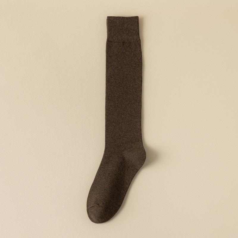 Men's Spring and Autumn Business Pure Cotton Deodorant Middle Aged and Elderly Loose Mouth Boneless Socks