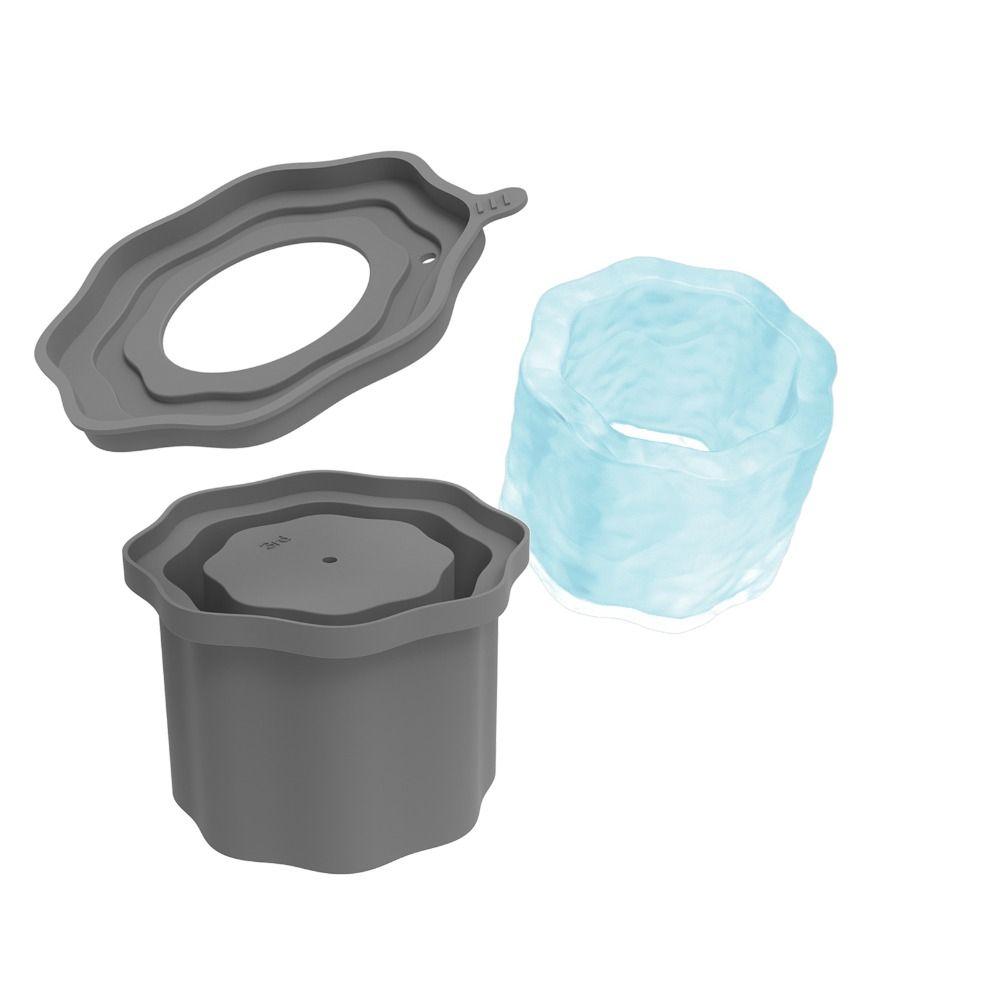 Silicone Silicone Ice Molds with Lid Ice Cube Maker Mold for Stanley Cup 20-40oz