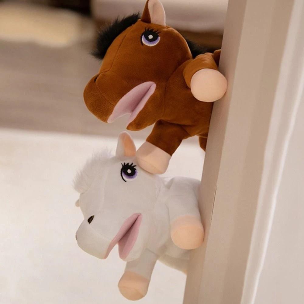 Storytelling Stuffed Plush Horse Toys Simulation Hand Finger Story Puppet Parent-child