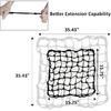 2 Pack Motorcycle Cargo Net, Heavy Duty Bungee Net For Helmet, Small Elastic Mesh, Luggage Cargo Nets With Adjustable Hooks, Elastic Cargo Mesh For