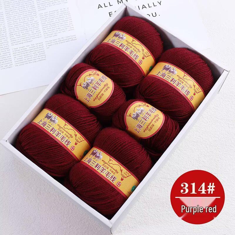 Premium Medium Thick Pure Goat Wool Yarn Balls for Handmade DIY Scarves