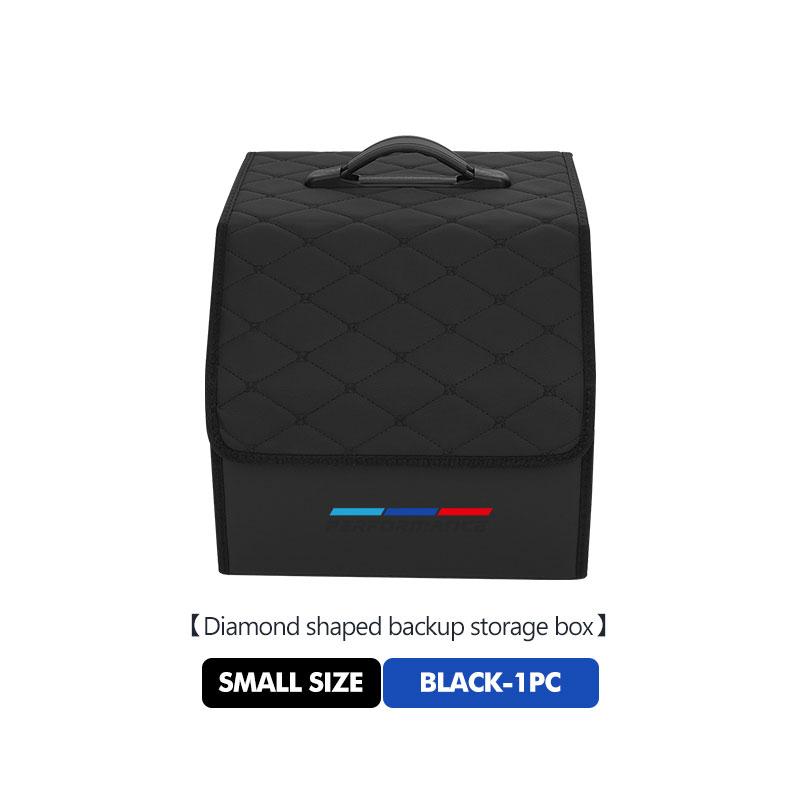 Car Portable Foldable Organizer Bag Leather Trunk Storage Box For BMW X1 X3 X4 X5 X7 G20 G38 F20 F39 F48 E46 E60 E36 E39