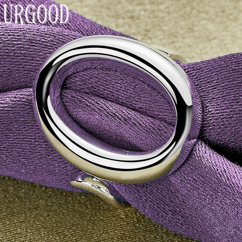 925 Sterling sølv oval rund åpen ring motesmykker