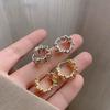 New 925 Sterling Silver Circle Stud Earrings Charm Personality Geometric Shape Earrings Birthday Gift Women's Exquisite Jewelry