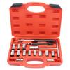 17PC Four Sets Diesel Injector Seat Cutter Cleaner Tool Set Carbon Remover Clean Repair Tool Automotive Accessories