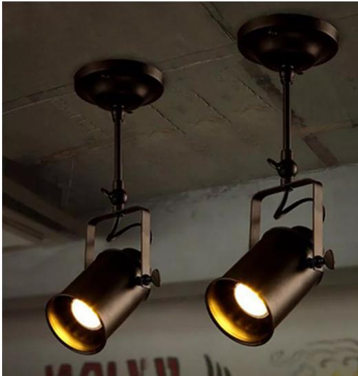 New Industrial Pendant Light Vintage Loft Pendant Light Spotlights American Pendant Lamp LED Lamp Restaurant Cafe Bar Decoration