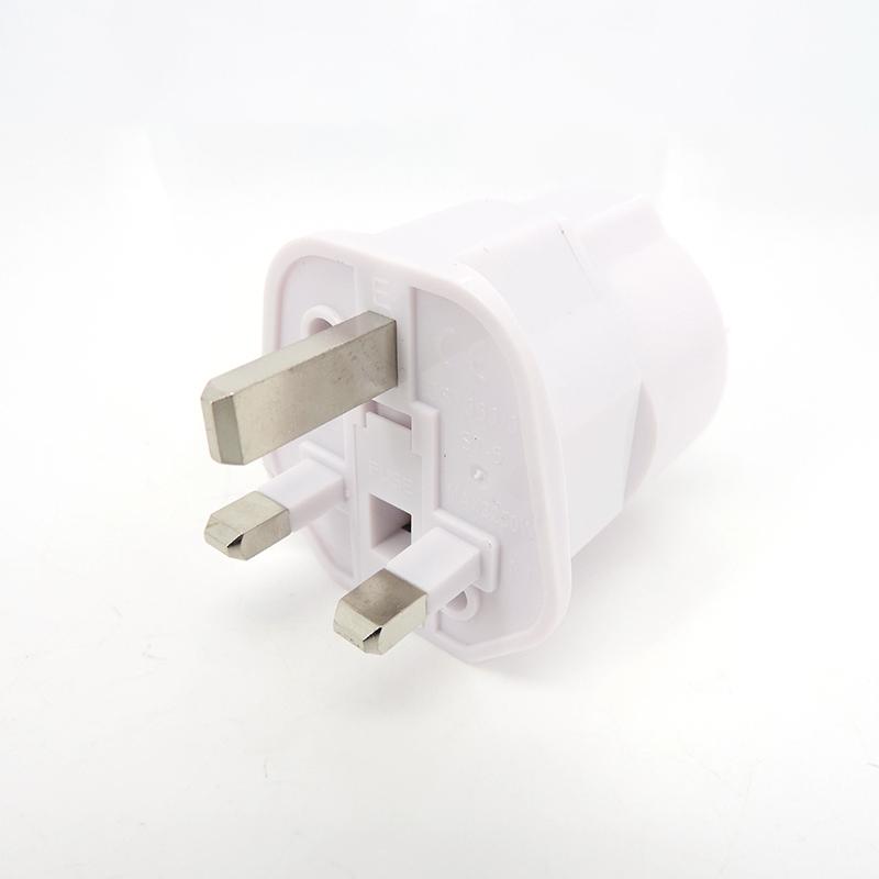 

Универсальный адаптер питания 13A 250V медный ЕС Корея Германия Франция Россия в Гонконг Великобритания предохранительная вилка Сингапур Малайзия конвертер белый