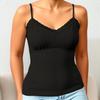 Lace-trimmed V-neck halter top Comfortable, sweet and sexy women's blouse