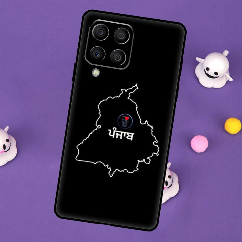 Punjab Map Outline Cover For Samsung Galaxy M11 M51 M31 M33 M13 M23 M53 M15 M55 M14 M34 M54 M20 M32 M52 Case