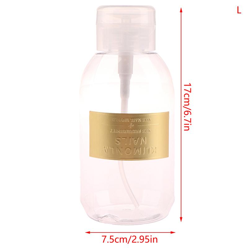 

Пустой пластиковый насос для дизайна ногтей, дозатор для средства для снятия лака, бутылка для лака 500ml