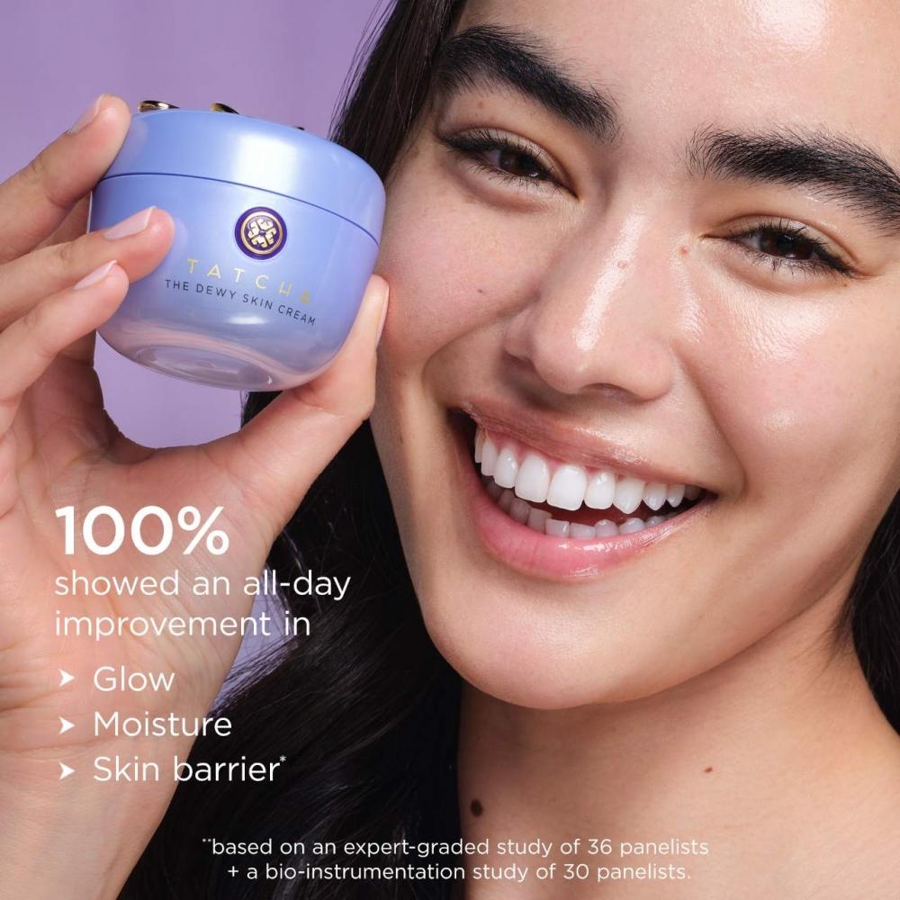 Tatcha The Dewy Skin Cream Aufpolsternde   Feuchtigkeitsspendende Feuchtigkeitscreme 1,7 Unzen