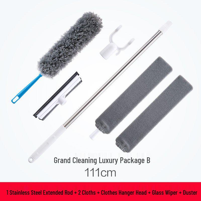 Under-Bed Dust Remover: Feather Duster for Floor and Crevice Cleaning Grateful Discount Cleaning Package