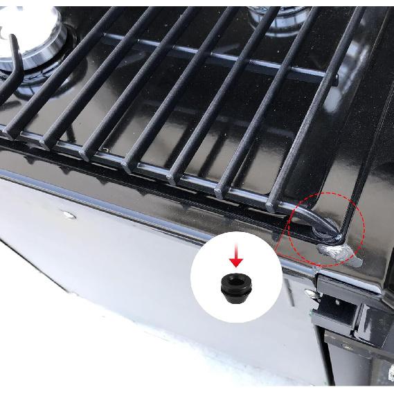 SMEV 50708 RV Cooktop Grate Grommets for Dometic Stove Top Parts Grate Rubber Grommets Replacemet RV Stove Parts top rubber bumpers Dometic Stove