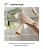 Bow Lace Embroidered Pointed Toe Stilettos - Women's Slimming Hollow High Heels for Summer
