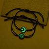 Luminous Braided Rope Couple Bracelets for Lovers Sun Moon Butterfly Glow In the Dark Chains Noctilucent Jewelry Gift