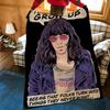 Music T-The R-Ramones Throw Flannel Cozy Print Blanket, Portable, Durable Machine Washable Cute Cool