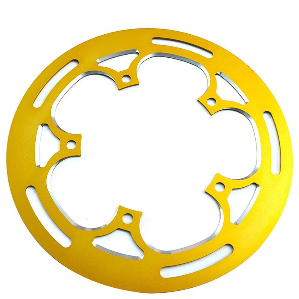130mm For BCD Bike Chainring Protector Heavy Duty Aluminum Alloy Construction золотистый