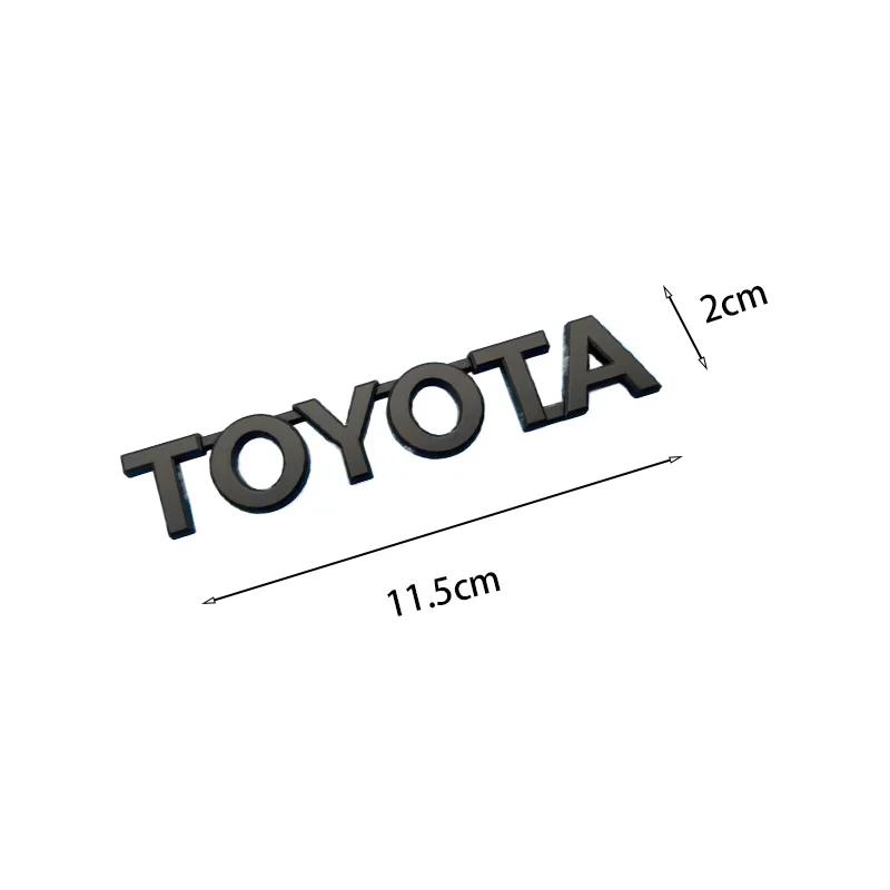 Hub Caps 3D Emblem Stickers For Toyota Front and Rear Car Logo GT86 Modification RAV4 Corolla Camry Prado Crown REIZ CHR