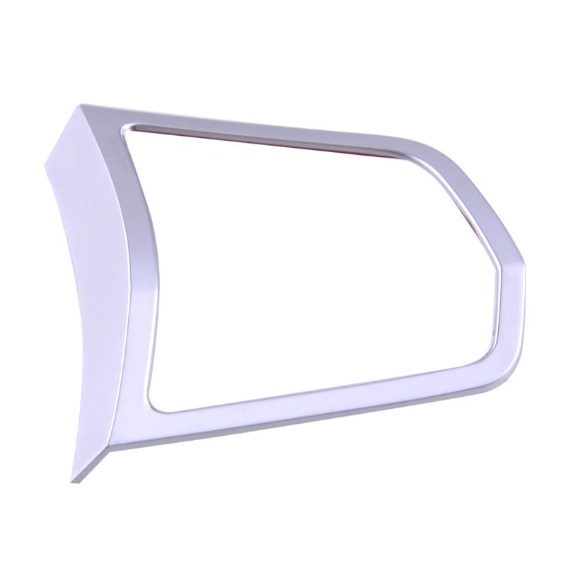 2Pcs Steering Wheel Button Decoration Frame Panel Cover Trim Fit for BMW 5 7 series F10 F18 F01 2009-2011 2012 2013 2014 2015