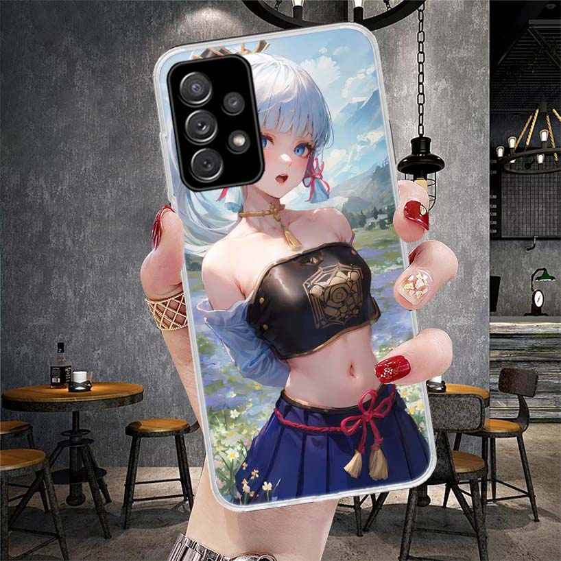 Genshin Impact Kamisato Ayaka Phone Case For Samsung Galaxy A12 A22 A32 A52 A72 A02S A51 A50S A71 A70 A31 A20S Note 20 Ultra S10