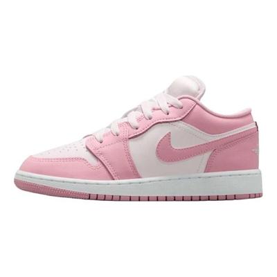 Baskets Air 1 Low GS Rose Moyen Doux/Blanc/Rose Perle Enfants 553560614