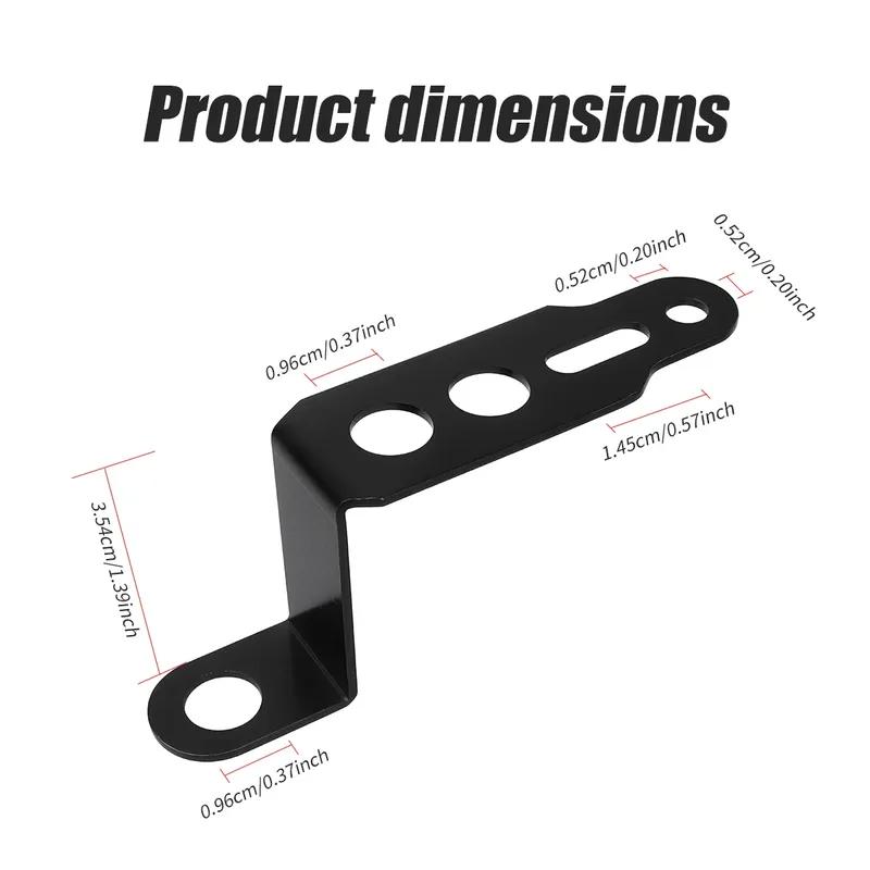 2PCS Aluminum Alloy Motorcycle Auxiliary Headlight Support Bracket Spotlight Clamp Rearview Mirror Lamp Bracket Extension