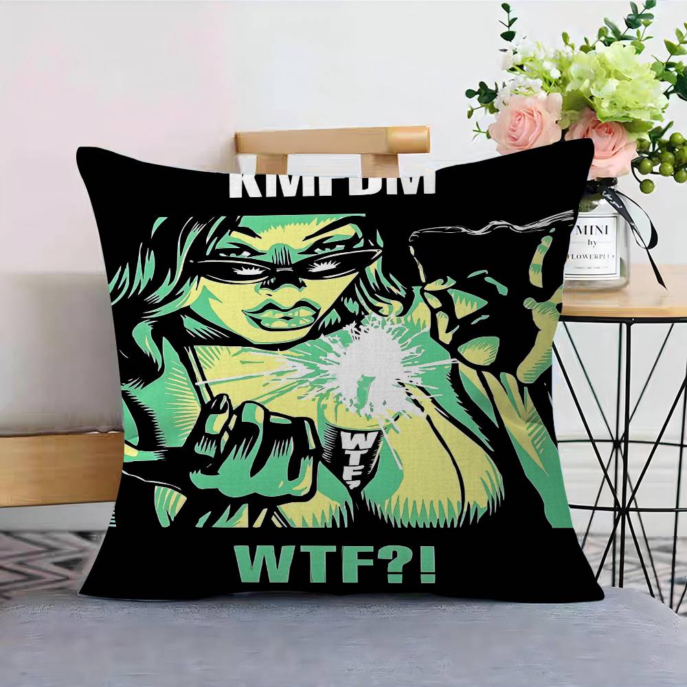 KMFDM Band Pillow Gift Home Office Decoration Bedroom Sofa Car Cushion Cover case x