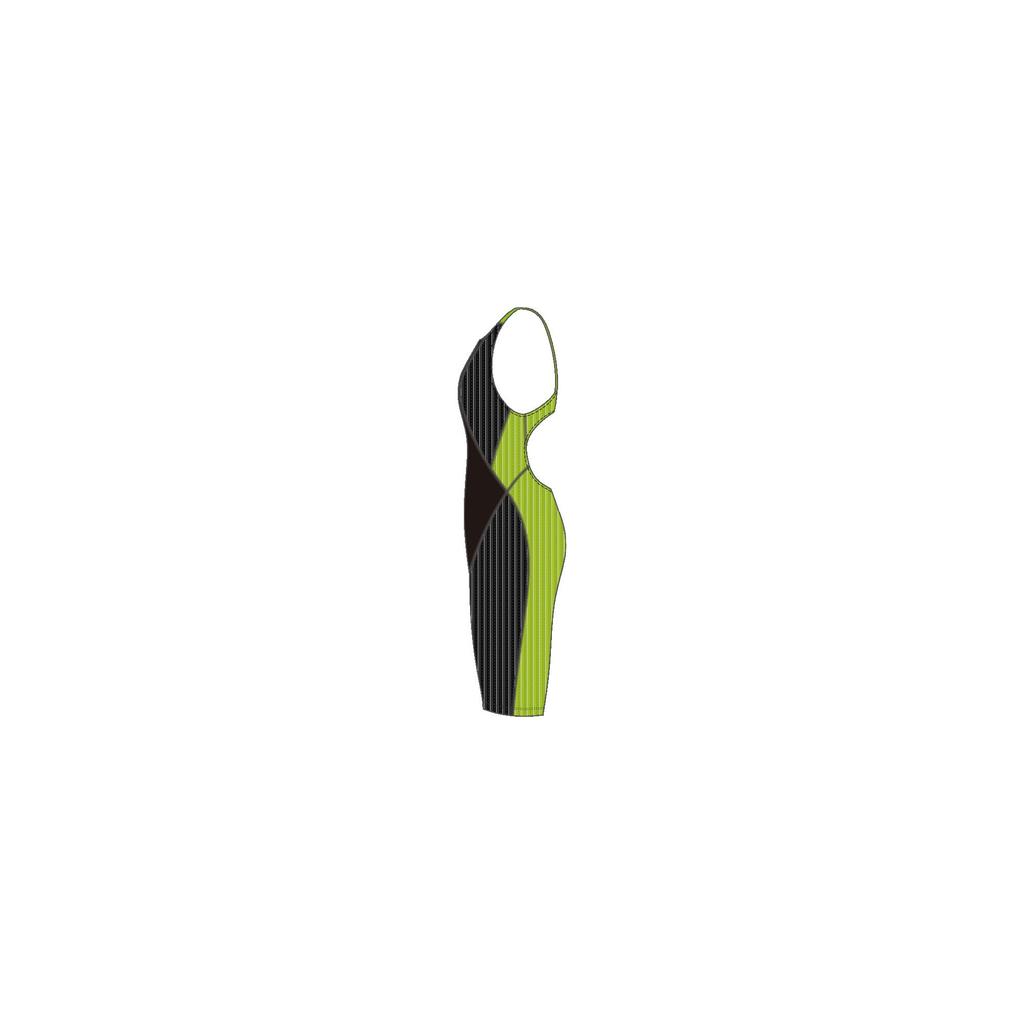 Mizuno N2MGA230 FX SONIC SYNERGY Competitive Racing Half Suit AQUATICS Size Black X XS [WORLD (FINA) Approved] Women's 93 Lime,