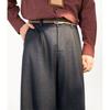 | Imitation woolen texture drape pants men's autumn heavy loose casual pants retro vertical striped long pants